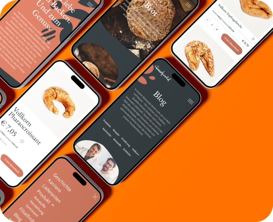 Onpavo Gradwohl mobile website mockups