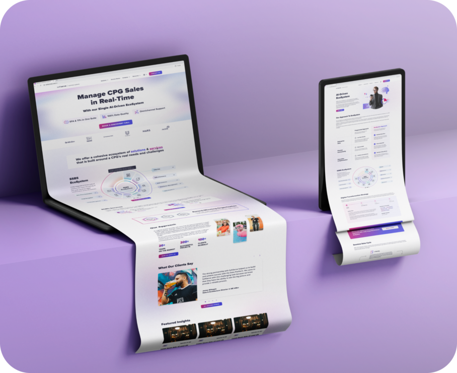 SoftServe website mockups