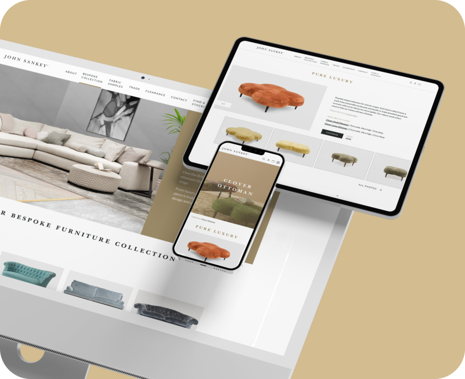 John Sankey website mockups