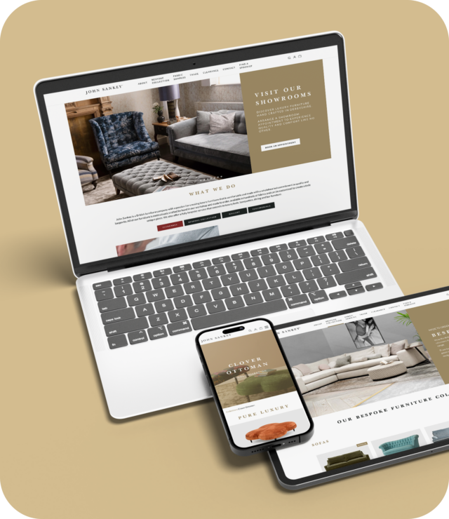 John Sankey website mockups
