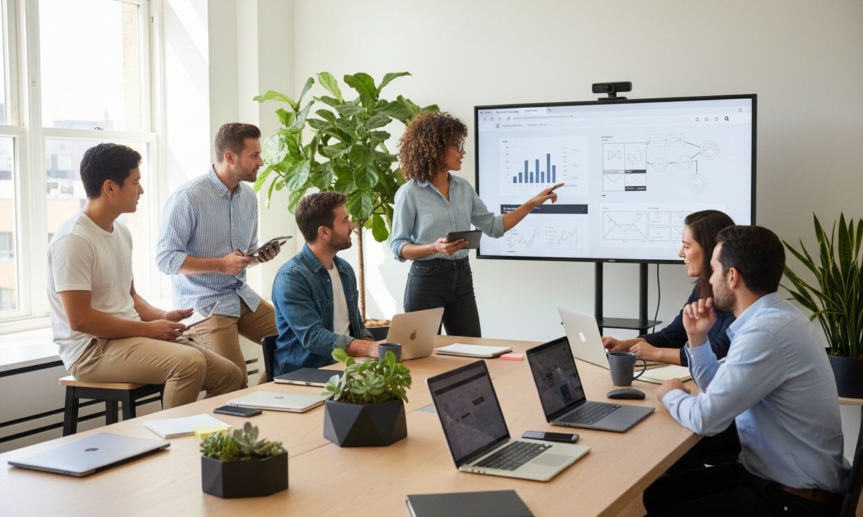 modern website design collaboration